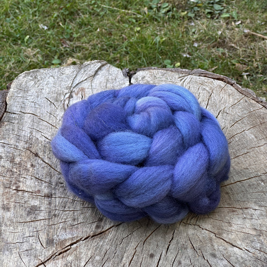 Blå Iris - BFL wool