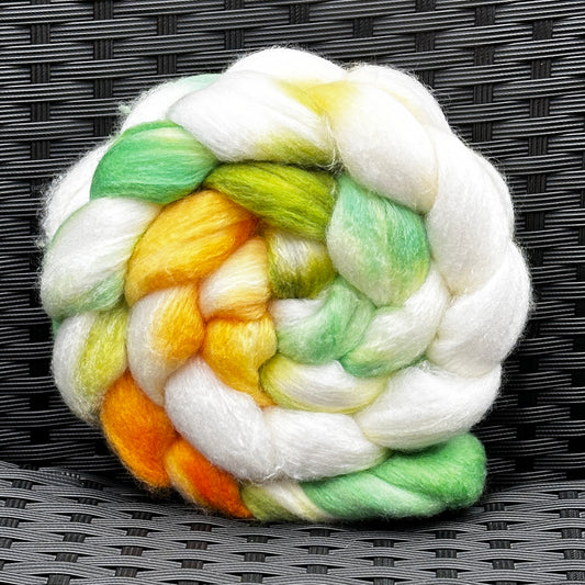 Citrus Ripple - Haunui wool 19.6 micron 70% + silk 30%