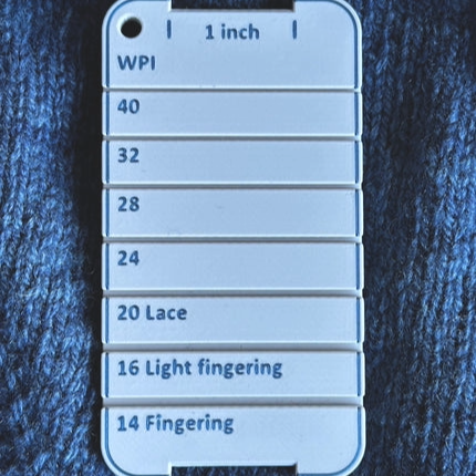 Garntjockleksmätare Lace - för tunnare garner